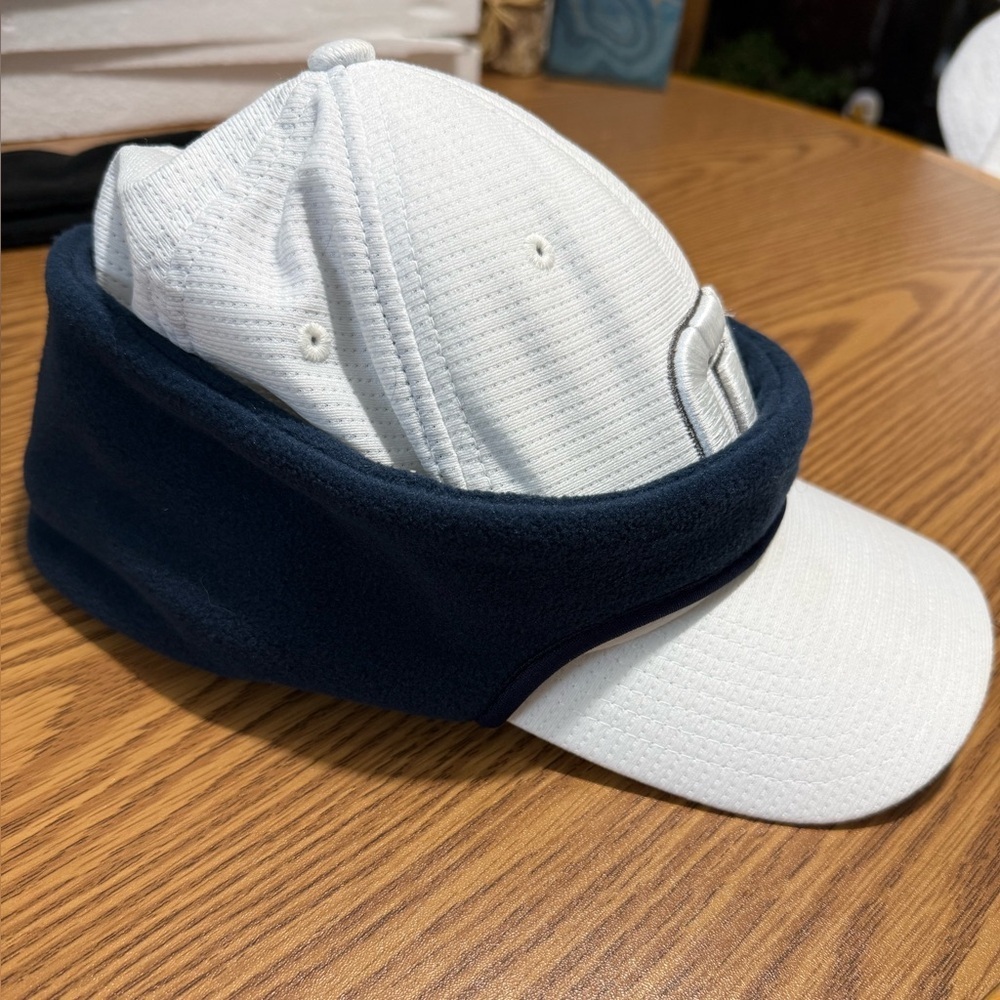 Men’s 2 pc Ball Cap Ear Covers - Navy Blue & Black great for Golf or outdoors